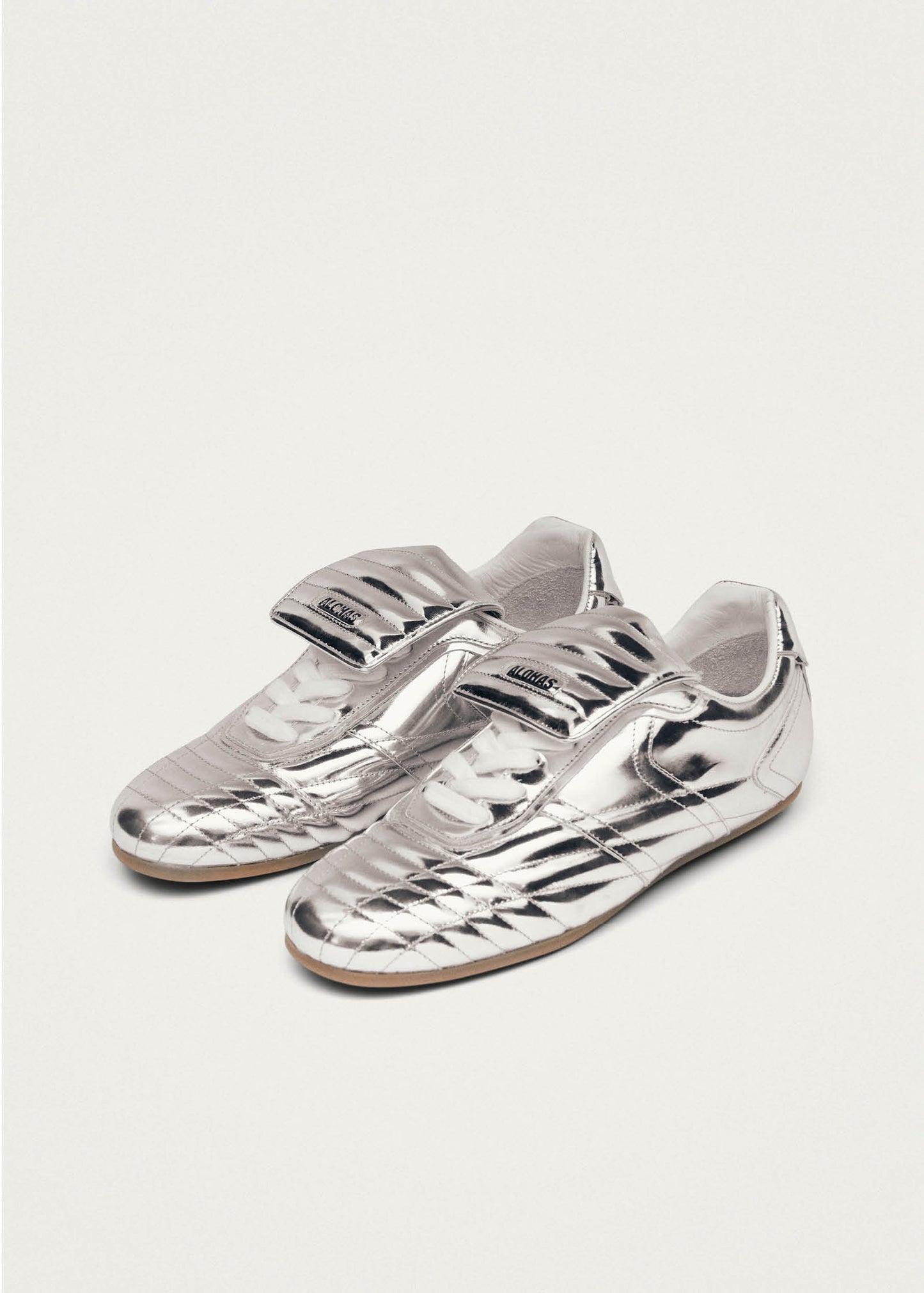 Tb.99 Silver Leather Sneakers