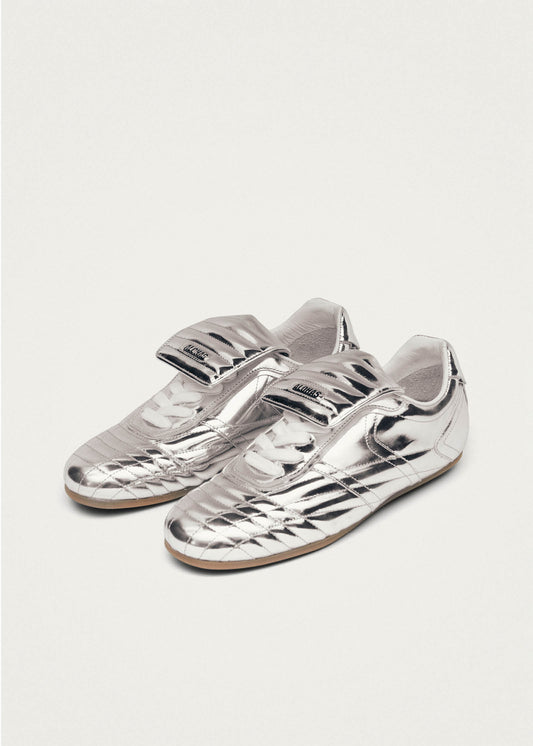 Tb.99 Baskets en Cuir Argenté-image