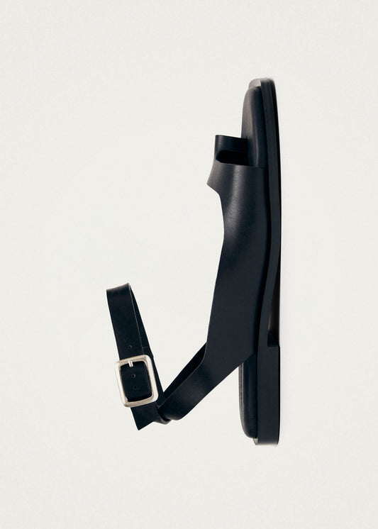 Tebas Sandali in Pelle Nera-image