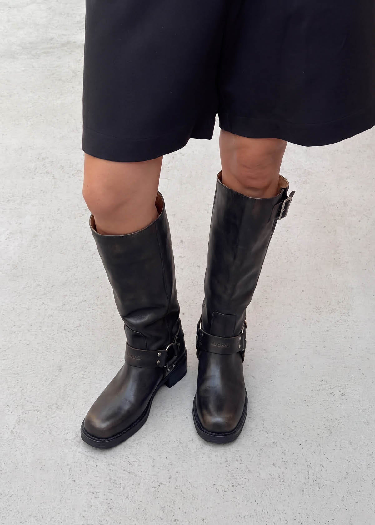 Tomi Stivali In Pelle Marrone Effetto Vintage