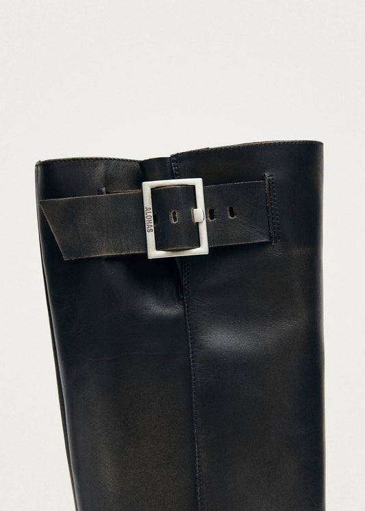 Tomi Bottes En Cuir Marron Effet Vintage-image