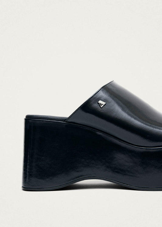 Sandalias Vale Patent de Cuero Negro-image
