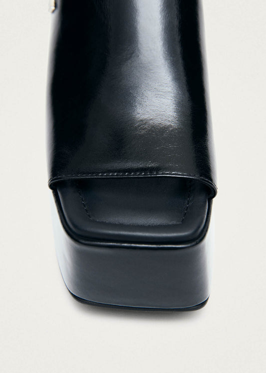 Sandalias Vale Patent de Cuero Negro-image
