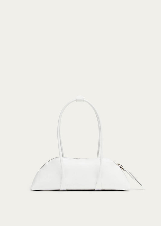 Vera Optic White Leather Bag-image