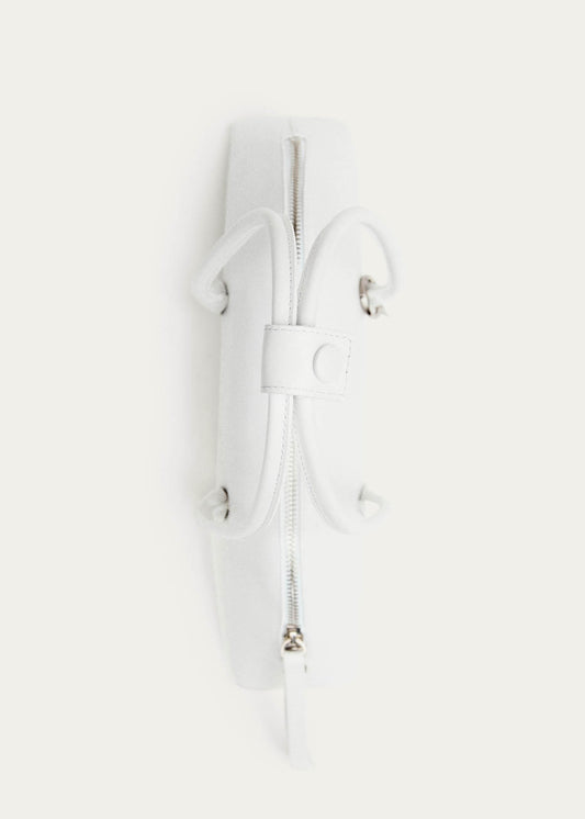 Vera Optic White Leather Bag-image