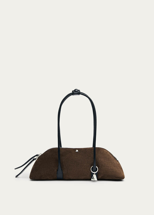 Vera Suede Brown Leather Bag-image
