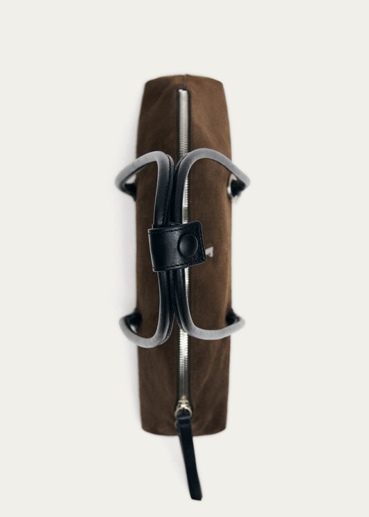 Vera Suede Brown Leather Bag-image