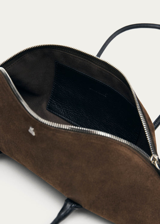 Vera Suede Brown Leather Bag-image