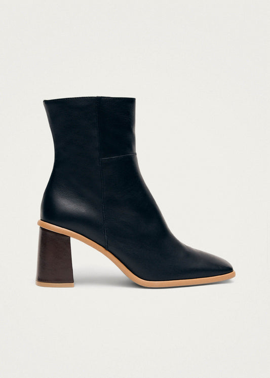 West Vintage Bottines en cuir noir-image