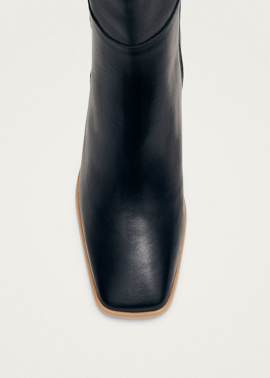 West Vintage Bottines en cuir noir-image